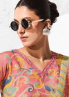 Coral By Sadhana Bemberg Muslin Silk Printed Dress Material Exporters In India
